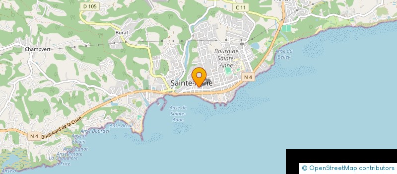 localisation de l'entreprise MONSIEUR NICOLAS KODADAY  SAINTE ANNE