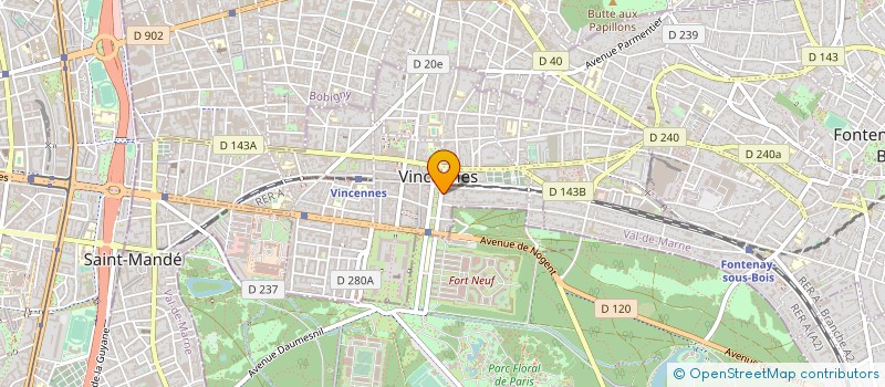 localisation de l'entreprise MONSIEUR NICOLAS KOHEN à VINCENNES
