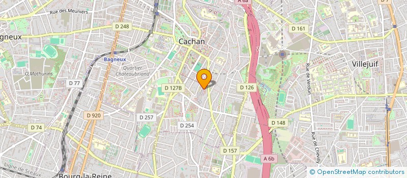 localisation de l'entreprise MONSIEUR NICOLAS KPADENOU  CACHAN