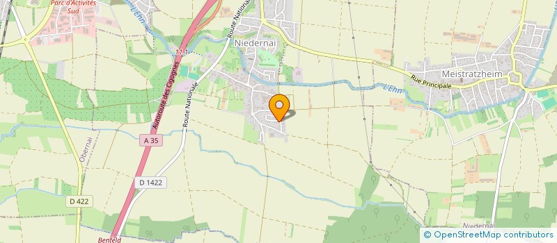 localisation de l'entreprise MONSIEUR NICOLAS KREBS  NIEDERNAI