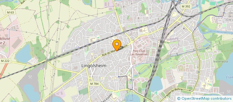 localisation de l'entreprise MONSIEUR NICOLAS KRIEG  LINGOLSHEIM