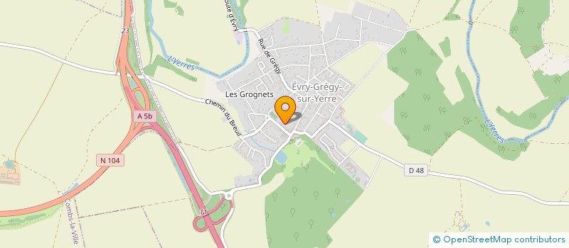 localisation de l'entreprise MONSIEUR NICOLAS KRIER  EVRY-GREGY-SUR-YERRE