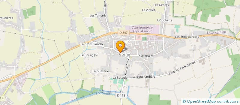 localisation de l'entreprise MONSIEUR NICOLAS KRINE  LOIRE-AUTHION