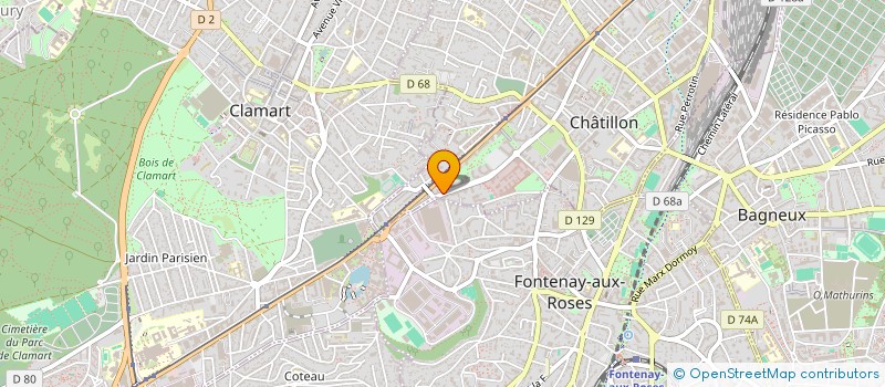 localisation de l'entreprise MONSIEUR NICOLAS KUNSTMANN  CHATILLON