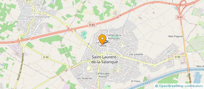 localisation de l'entreprise MONSIEUR NICOLAS LA PIANA  SAINT-LAURENT-DE-LA-SALANQUE