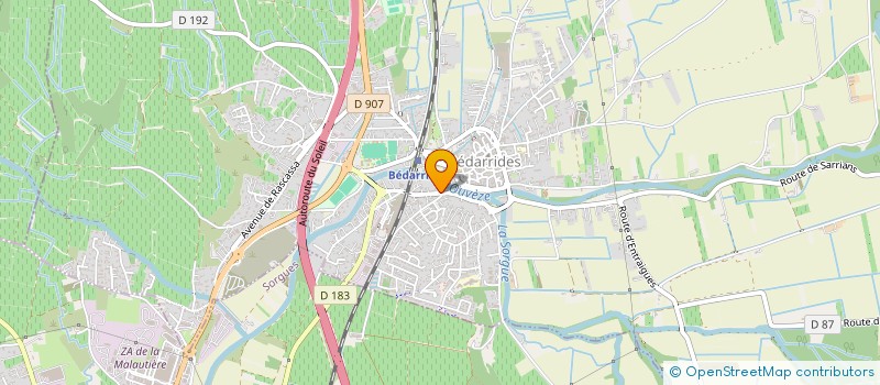 localisation de l'entreprise MONSIEUR NICOLAS LABEQUE  BEDARRIDES