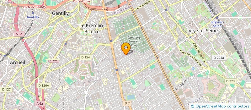 localisation de l'entreprise MONSIEUR NICOLAS LABY à VILLEJUIF