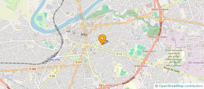 localisation de l'entreprise MONSIEUR NICOLAS LACAZE à ALBI