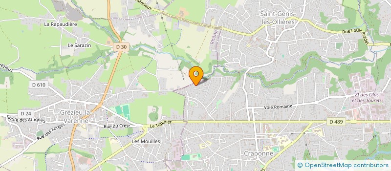 localisation de l'entreprise MONSIEUR NICOLAS LACHISE  SAINT-GENIS-LES-OLLIERES