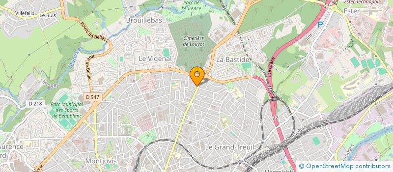 localisation de l'entreprise MONSIEUR NICOLAS LACROIX à LIMOGES