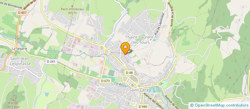 localisation de l'entreprise MONSIEUR NICOLAS LAFAGE  SAINT-LAURENT-LES-TOURS