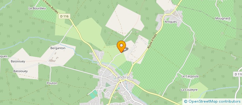 localisation de l'entreprise MONSIEUR NICOLAS LAFARGUE  LANDIRAS
