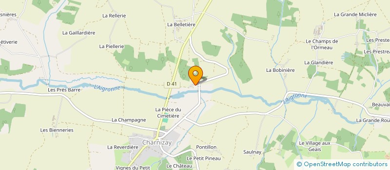 localisation de l'entreprise MONSIEUR NICOLAS LAFAURIE  CHARNIZAY