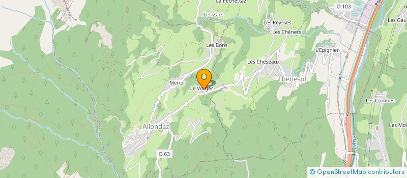 localisation de l'entreprise MONSIEUR NICOLAS LAFFIN  ALLONDAZ