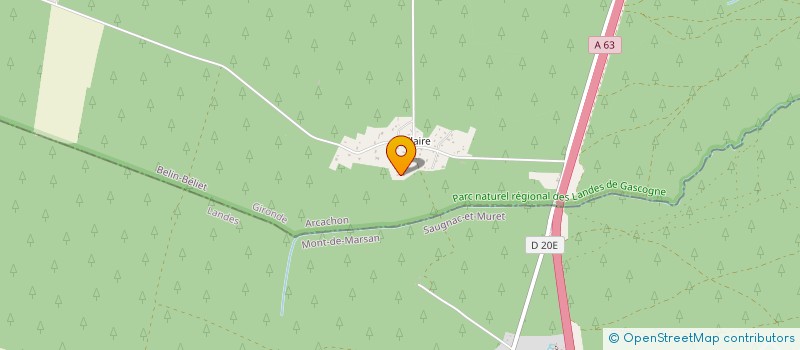 localisation de l'entreprise MONSIEUR NICOLAS LAFON  BELIN-BELIET