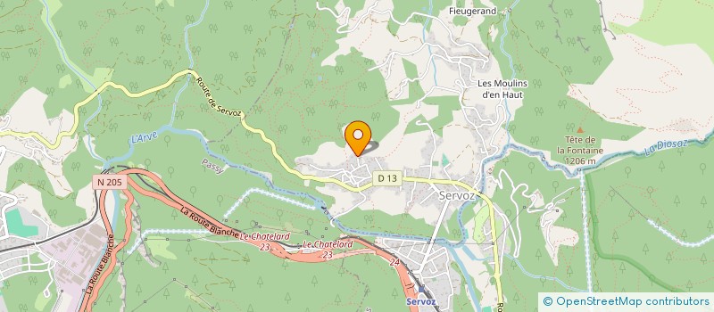 localisation de l'entreprise MONSIEUR NICOLAS LAFOND  SERVOZ