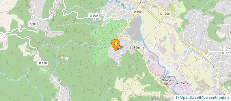 localisation de l'entreprise MONSIEUR NICOLAS LAFONT à PEGOMAS