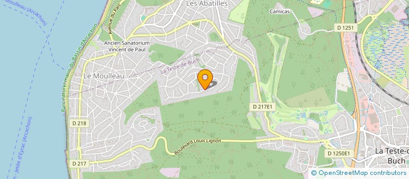 localisation de l'entreprise MONSIEUR NICOLAS LAFONT à LA TESTE-DE-BUCH