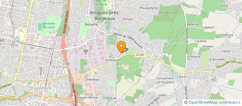 localisation de l'entreprise MONSIEUR NICOLAS LAFRANCESCA  ARTIGUES-PRES-BORDEAUX