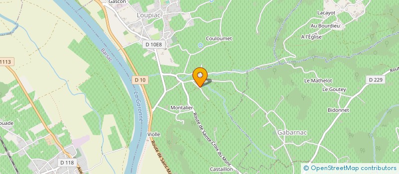 localisation de l'entreprise MONSIEUR NICOLAS LAGRANGE  LOUPIAC