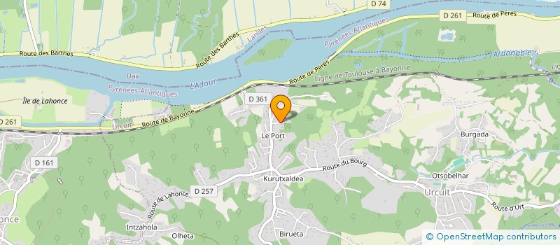 localisation de l'entreprise MONSIEUR NICOLAS LAJUS  LAHONTAN