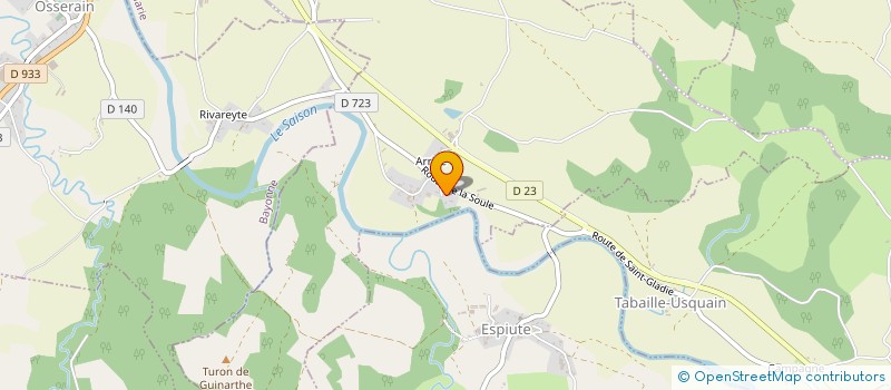 localisation de l'entreprise MONSIEUR NICOLAS LALANNE  SAINT-GLADIE-ARRIVE-MUNEIN