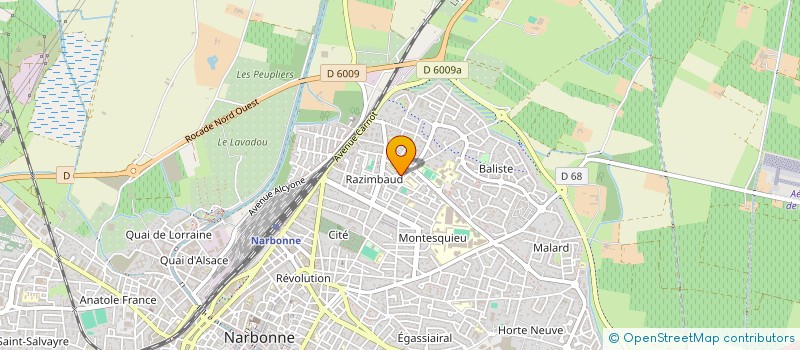 localisation de l'entreprise MONSIEUR NICOLAS LAMBERT à NARBONNE