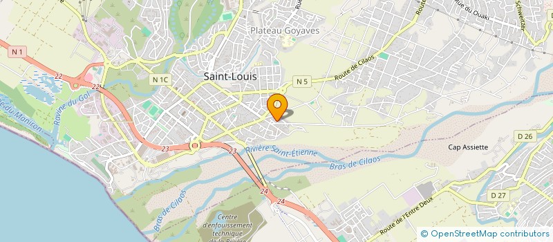 localisation de l'entreprise MONSIEUR NICOLAS LAMOLY à SAINT-LOUIS