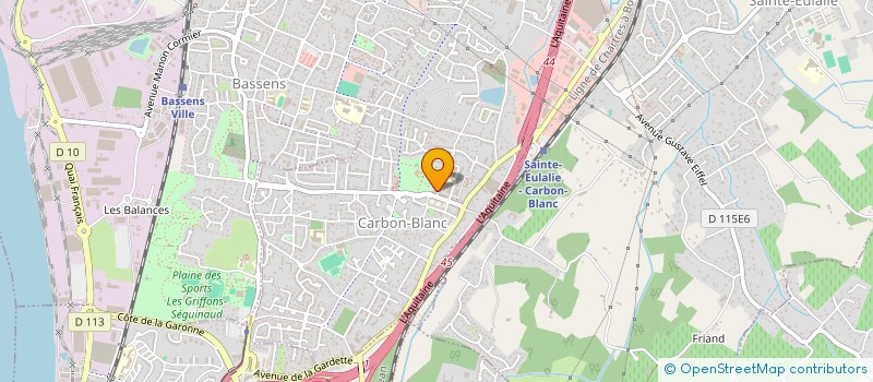 localisation de l'entreprise MONSIEUR NICOLAS LAMOTTE  CARBON-BLANC