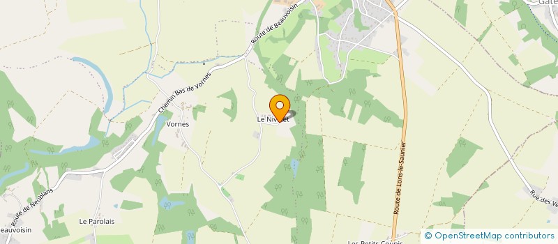 localisation de l'entreprise MONSIEUR NICOLAS LAMOTTE  ASNANS-BEAUVOISIN