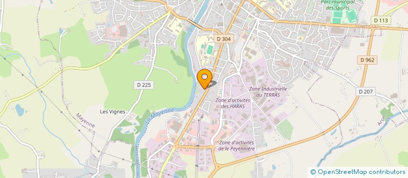 localisation de l'entreprise MONSIEUR NICOLAS LANDEMAINE  MAYENNE