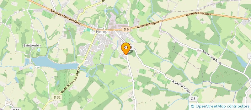 localisation de l'entreprise MONSIEUR NICOLAS LANNELONGUE  LE HOUGA