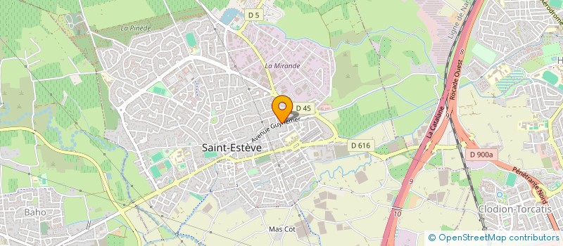 localisation de l'entreprise MONSIEUR NICOLAS LAPLANE  SAINT-ESTEVE