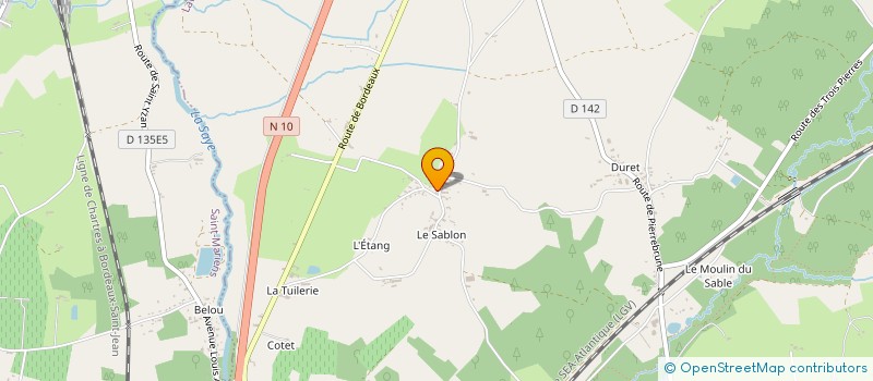 localisation de l'entreprise MONSIEUR NICOLAS LARCEBEAU  SAINT-YZAN-DE-SOUDIAC