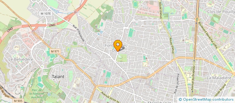 localisation de l'entreprise MONSIEUR NICOLAS LARGY à FONTAINE-LES-DIJON