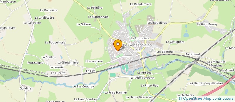 localisation de l'entreprise MONSIEUR NICOLAS LARIVIERE  LE GENEST-SAINT-ISLE