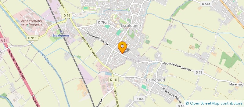 localisation de l'entreprise MONSIEUR NICOLAS LARROCHE  ESCALQUENS