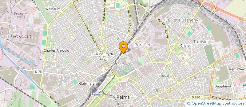 localisation de l'entreprise MONSIEUR NICOLAS LARZILLIERE  REIMS