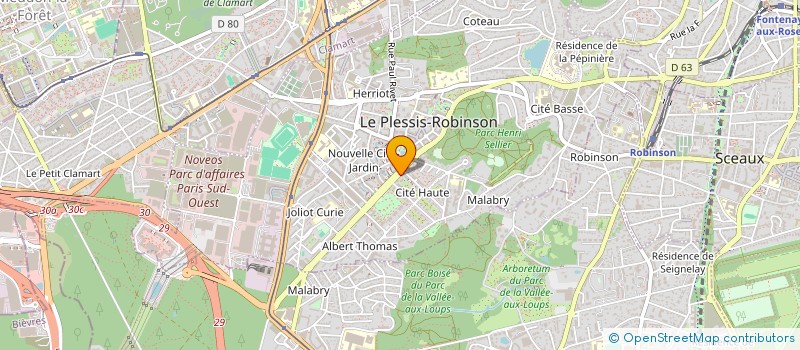 localisation de l'entreprise MONSIEUR NICOLAS LASCOUX à LE PLESSIS-ROBINSON