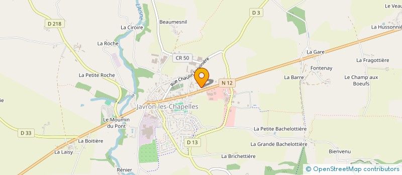 localisation de l'entreprise MONSIEUR NICOLAS LATOUCHE à JAVRON LES CHAPELLES