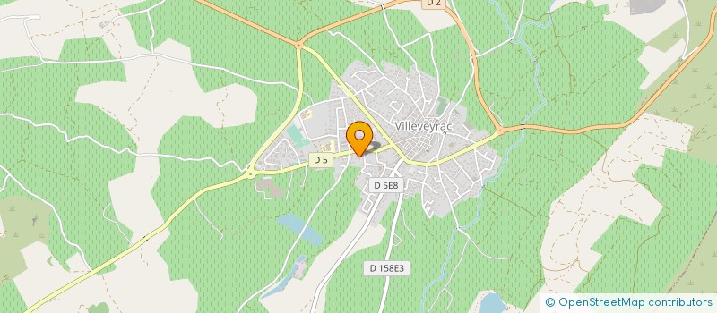 localisation de l'entreprise MONSIEUR NICOLAS LAURAIRE  VILLEVEYRAC