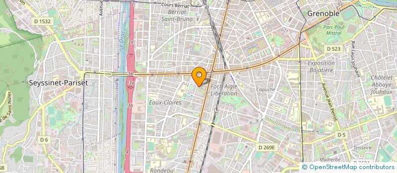 localisation de l'entreprise MONSIEUR NICOLAS LAURENT  GRENOBLE