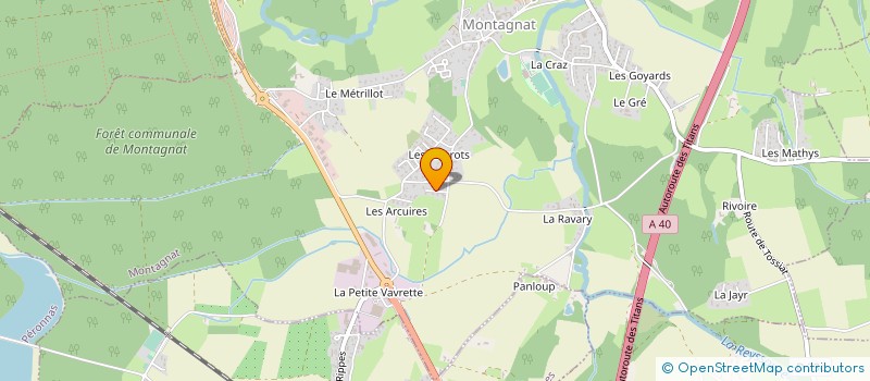 localisation de l'entreprise MONSIEUR NICOLAS LAURENT à MONTAGNAT
