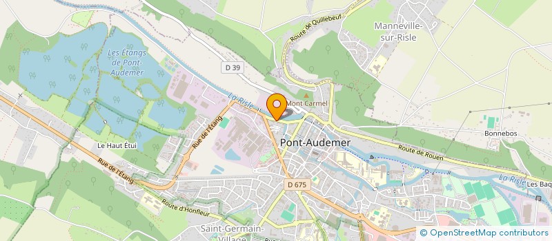 localisation de l'entreprise MONSIEUR NICOLAS LAURENT  PONT-AUDEMER