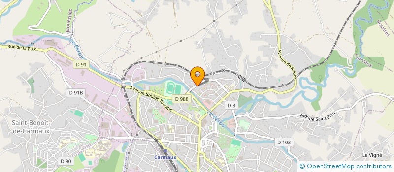 localisation de l'entreprise MONSIEUR NICOLAS LAURIAC  CARMAUX