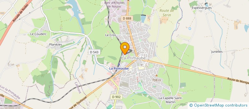 localisation de l'entreprise MONSIEUR NICOLAS LAUSSEL  LUC-LA-PRIMAUBE
