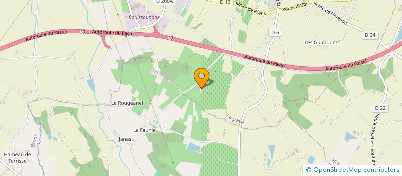 localisation de l'entreprise MONSIEUR NICOLAS LAUTREC  LAGRAVE