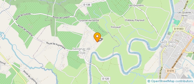 localisation de l'entreprise MONSIEUR NICOLAS LAVAYE  SAVIGNAC-DE-L'ISLE