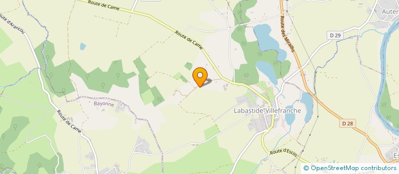 localisation de l'entreprise MONSIEUR NICOLAS LAVIE  LABASTIDE-VILLEFRANCHE