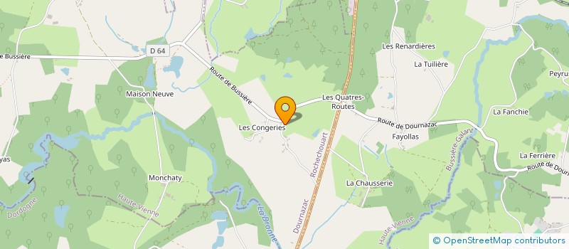 localisation de l'entreprise MONSIEUR NICOLAS LAVIGNE  DOURNAZAC